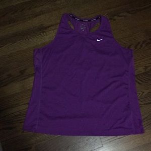 Purple Nike dri-fit athletic tank